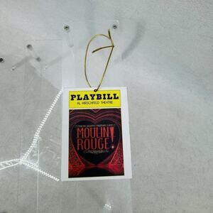 Moulin Rouge Musical Christmas Ornament Broadway NYC 4”x3” Al Hirschfeld Theatre
